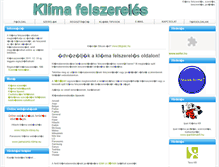 Tablet Screenshot of klimafelszereles.hu